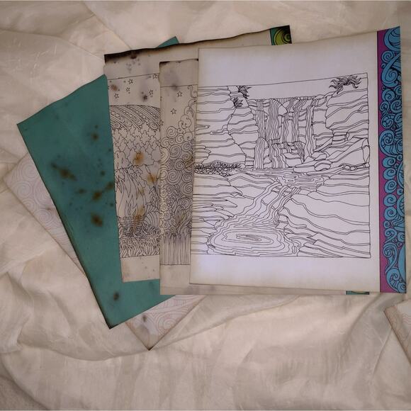20 Coffee Dyed Coloring Pages, Hand Dyed Papers, Junk Journal Supply - Picture 3 of 8